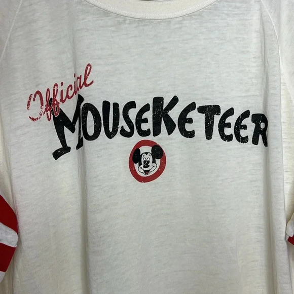 Disney Parks Official Mouseketeer Graphic Spell Out Raglan Long Sleeve Shirt - Picture 4 of 10